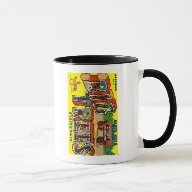 Big Trees, California - Large Letter Scenes Mug (Right)