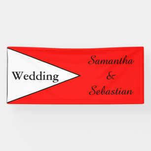 BIG TRIANGLE white / black contour + your ideas Banner