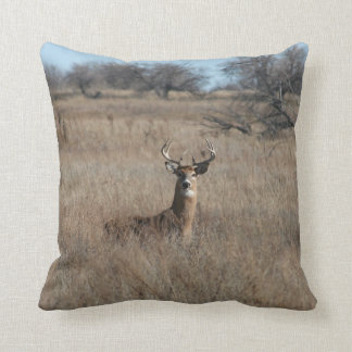 Big Trophy Buck Deer Throw Pillow 20" x 20"