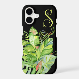 Big Tropical Leaf Arrangement Monogram S