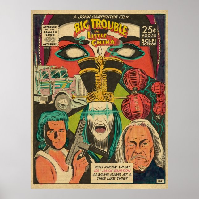 Big Trouble In Little China Movie Poster (Front)