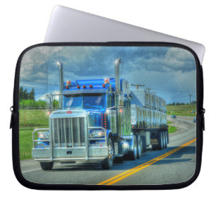 Big Truck and Highway Art for Lorry-lovers Laptop Sleeve