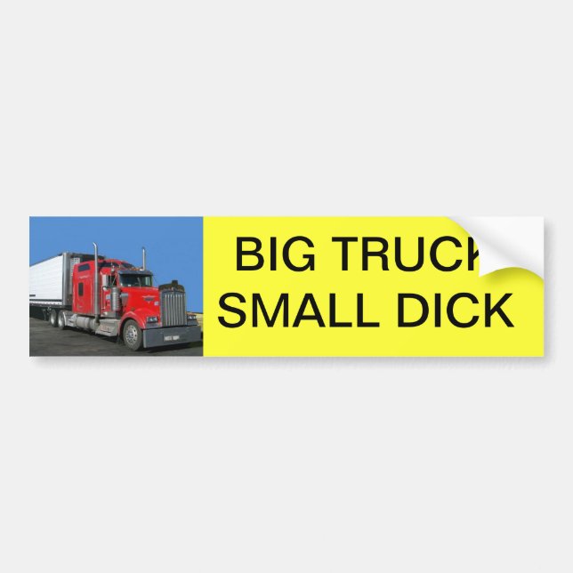 Big Truck Bumper Sticker (Front)