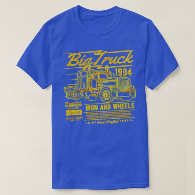 Big Truck Graphic Typography T-Shirt (Design Front)