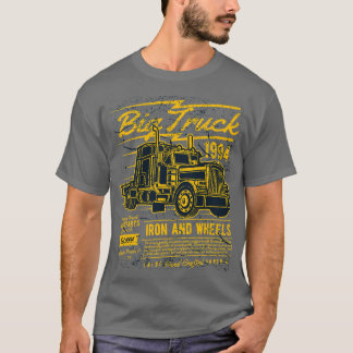 Big Truck Iron And Wheels Vintage Design T-Shirt