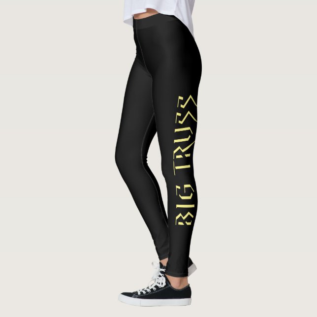 Big Truss Baltimore Football Ladies Leggings Raven (Left)