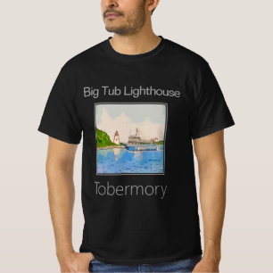 Big Tub Lighthouse and Tobermory Water Taxi T-Shirt