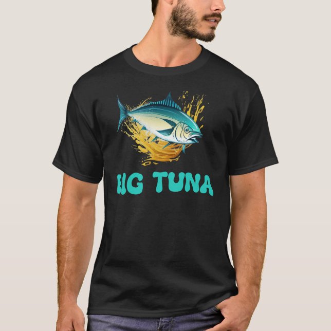 Big Tuna Fish Deep Sea Fishing Love Atlantic Giant T-Shirt (Front)