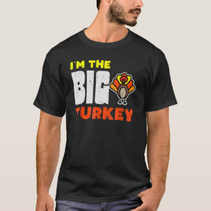 Big Turkey Cute Thanksgiving Matching Family Mum D T-Shirt