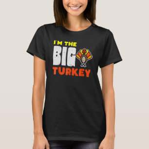 Big Turkey Cute Thanksgiving Matching Family Mum D T-Shirt