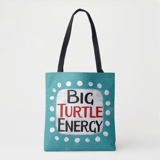 Big Turtle Energy Tote Bag (Front)