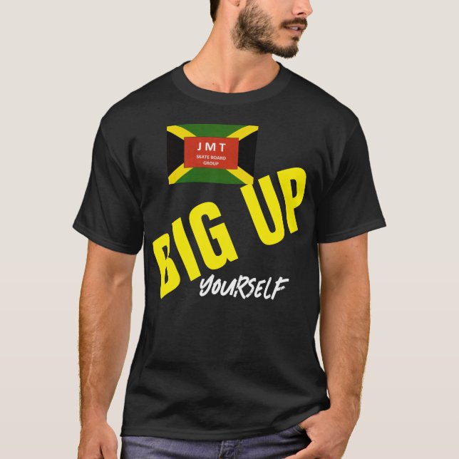 BIG UP URSELF  Basic Dark T-Shirt (Front)
