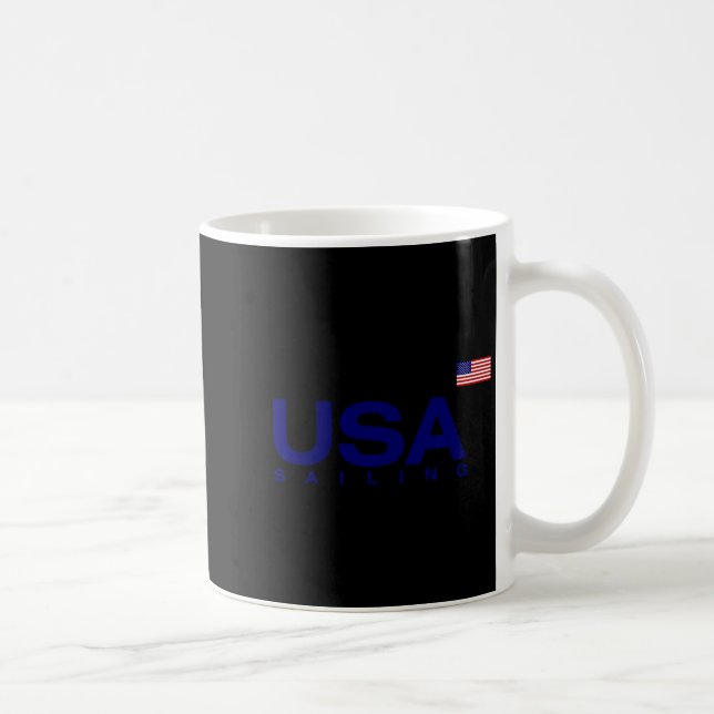 Big Usa Sailing  Coffee Mug (Right)