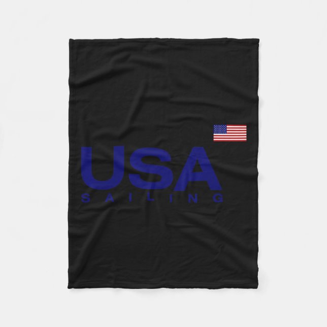 Big Usa Sailing  Fleece Blanket (Front)