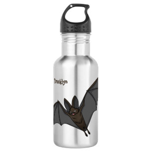 Big vampire bat cartoon illustration 532 ml water bottle