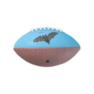 Big vampire bat cartoon illustration american football