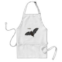 Big vampire bat cartoon illustration