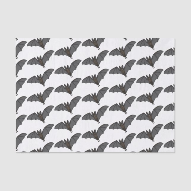 Big vampire bat cartoon illustration tissue paper (Front)