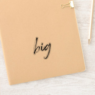 "Big" Vinyl Sticker Transparent Sorority Lil Gift