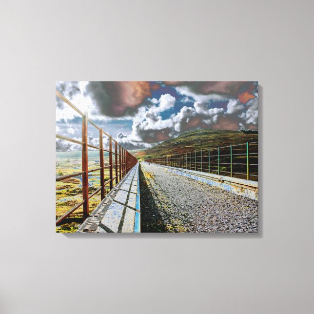 Big Water of Fleet Viaduct Card Acrylic Print (Front)