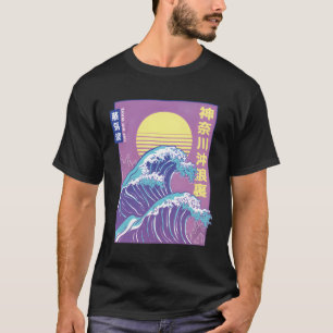 Big Wave Anime Ga Otaku Japanese Vaporwave T-Shirt