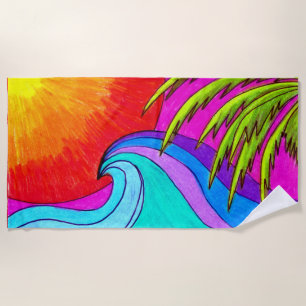 Big Wave Beach Towel