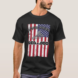 Big Wave Seadoo American Live Free T-Shirt