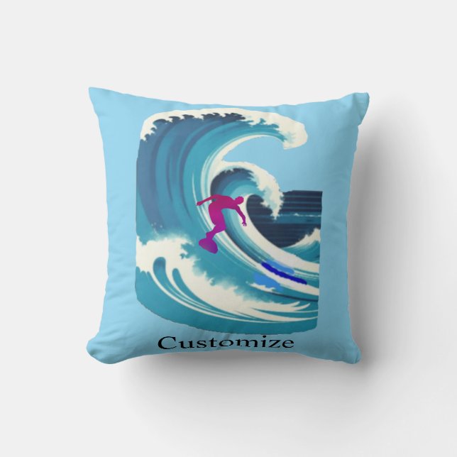Big Wave Surfer Thunder_Cove Cushion (Front)