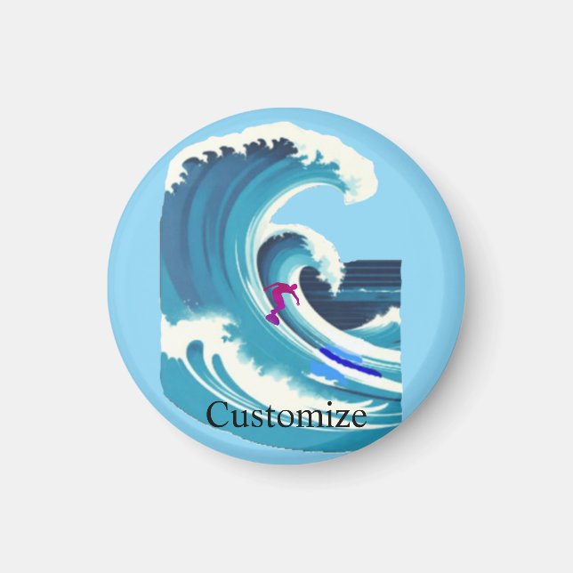 Big Wave Surfer Thunder_Cove Magnet (Front)