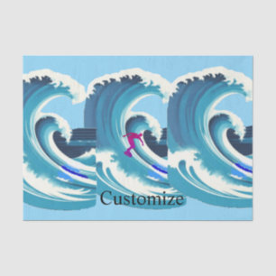 Big Wave Surfer Thunder_Cove Tissue Paper