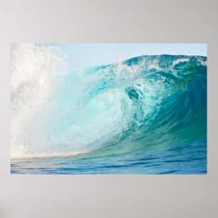 Big wave surfing break poster