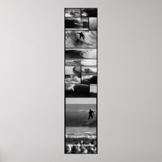 Big Wave Surfing Door Poster