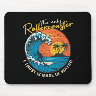 Big Wave Surfing Graphic Ocean Design For Surfer M Mouse Mat