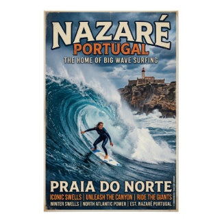 Big-Wave Surfing in Nazaré Poster