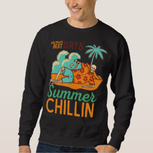 Big Wave Surfing Ocean Beach Best Days Summer Chil Sweatshirt