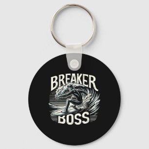 Big Wave Surfing Surfer Beach Wave Breaker Boss Su Key Ring