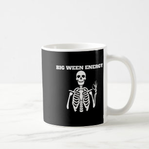 Big Ween Energy Funny Skeleton Halloween Coffee Mug