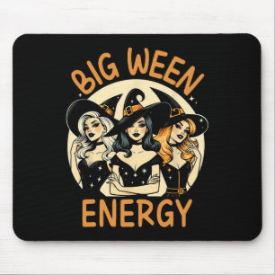 Big Ween Energy Halloween Vintage Witches Men Wome Mouse Mat