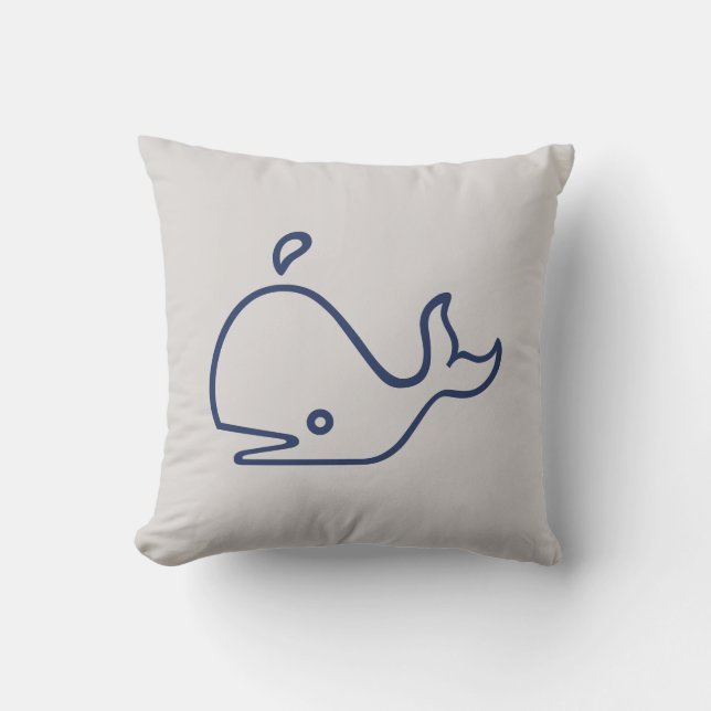 Big Whale Cushion (Front)