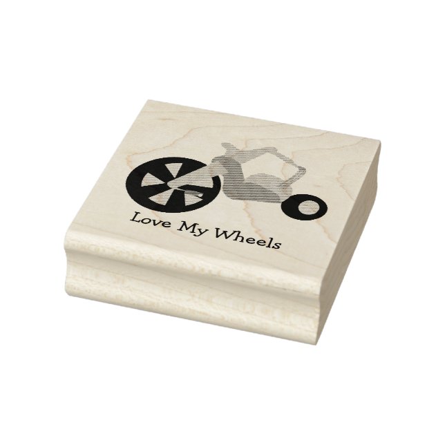 Big Wheel Big Time Rubber Stamp (Stamp)