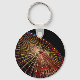 Big Wheel Funfair Night.jpg Key Ring