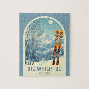 Big White British Columbia Canada skigame Jigsaw Puzzle