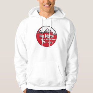 Big White British Columbia red guys board hoodie