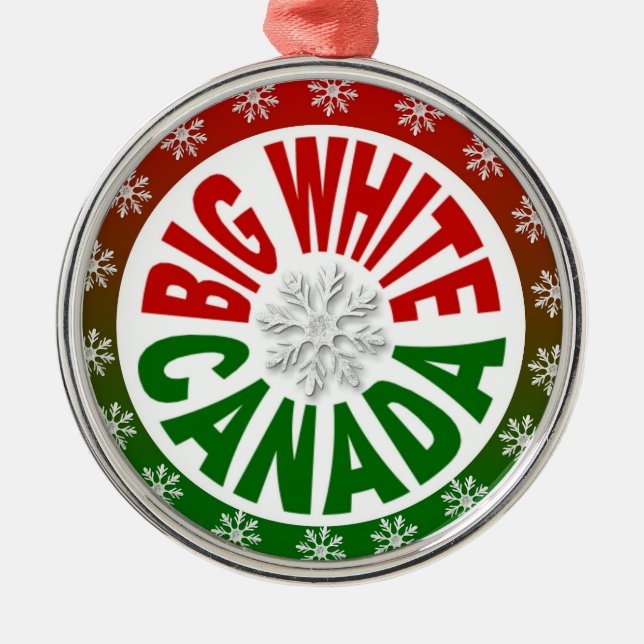 Big White Canada red green ornament (Front)