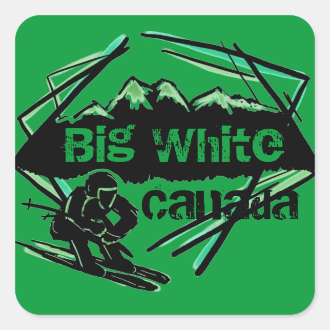 Big White Canada ski stickers (Front)
