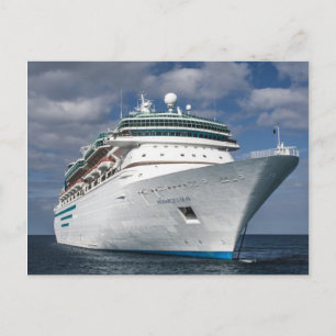 Big White Cruise Ship Postcard