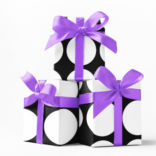 Big White Dots Wrapping Paper