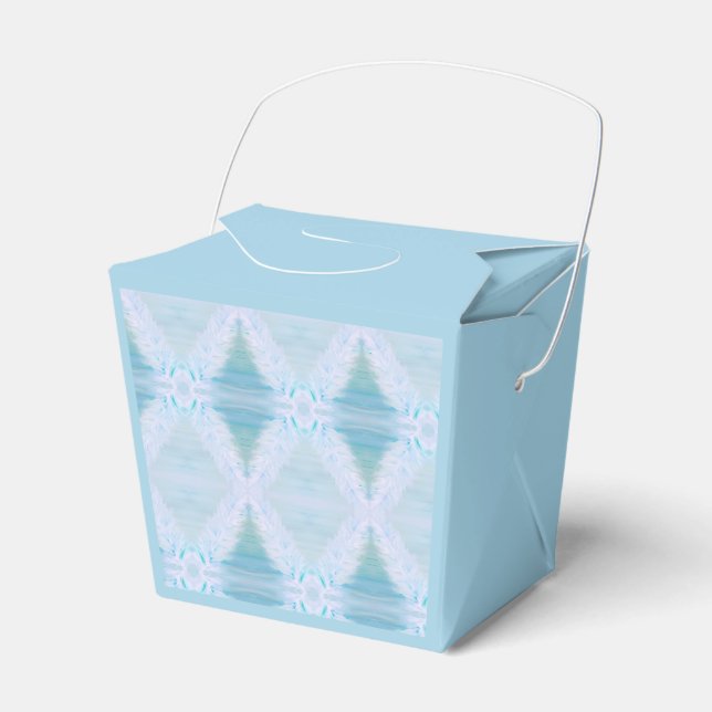 Big White Feather Favour Box (Front Side)