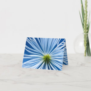 big white flower with blue sky thank you card
