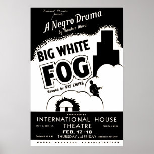 Big White Fog Vintage Theatre Poster